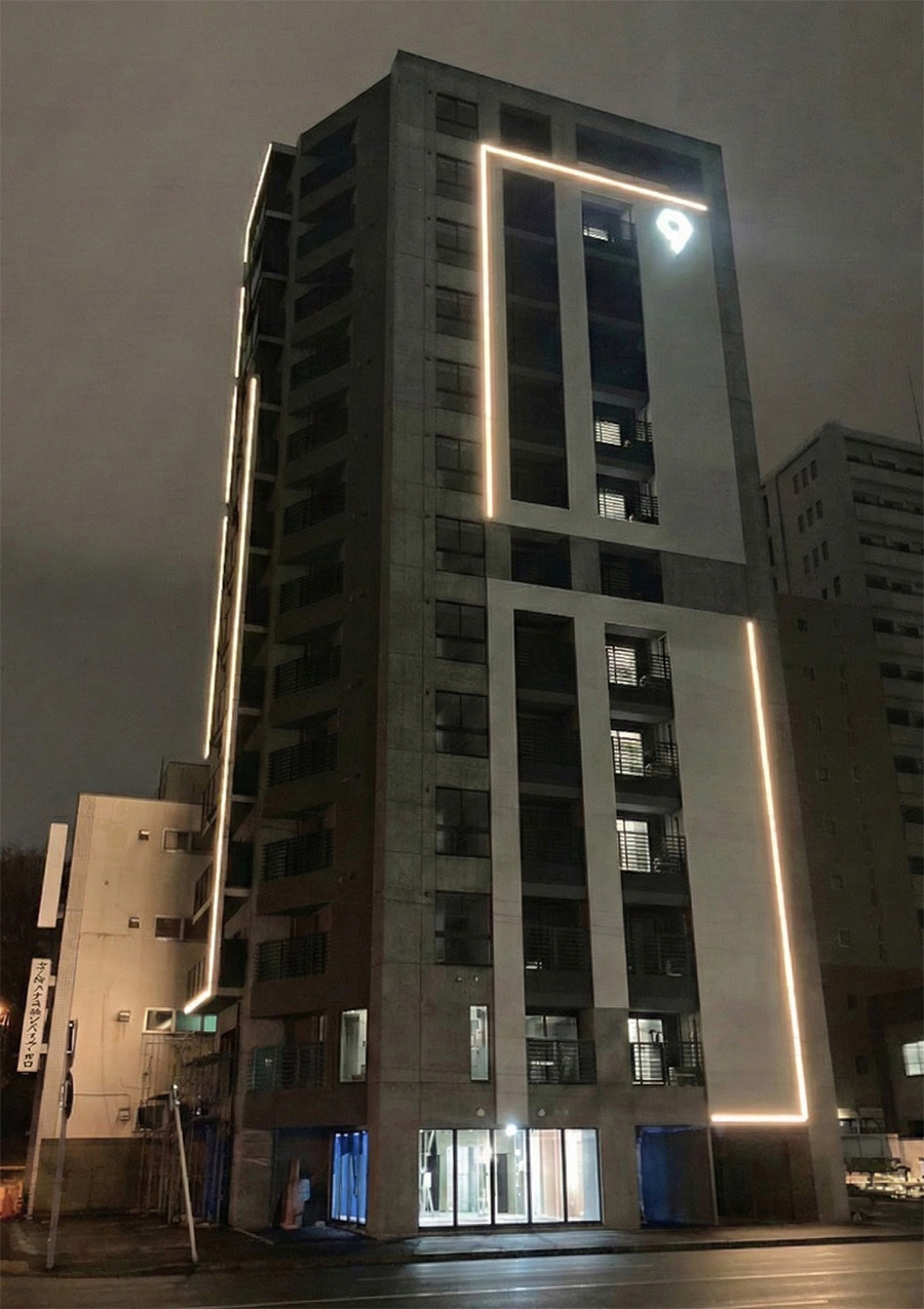 WELLS N5外観（夜）