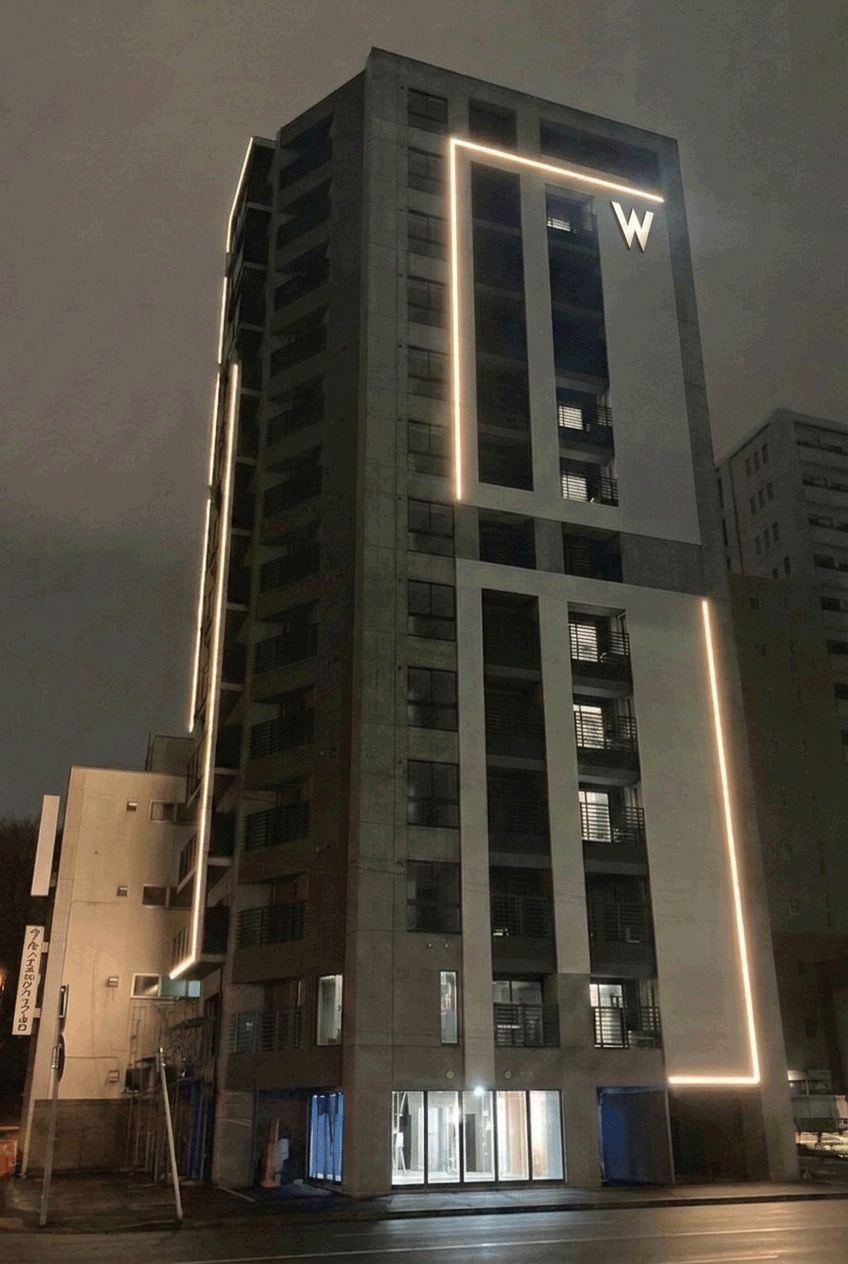 WELLS N5外観（夜）